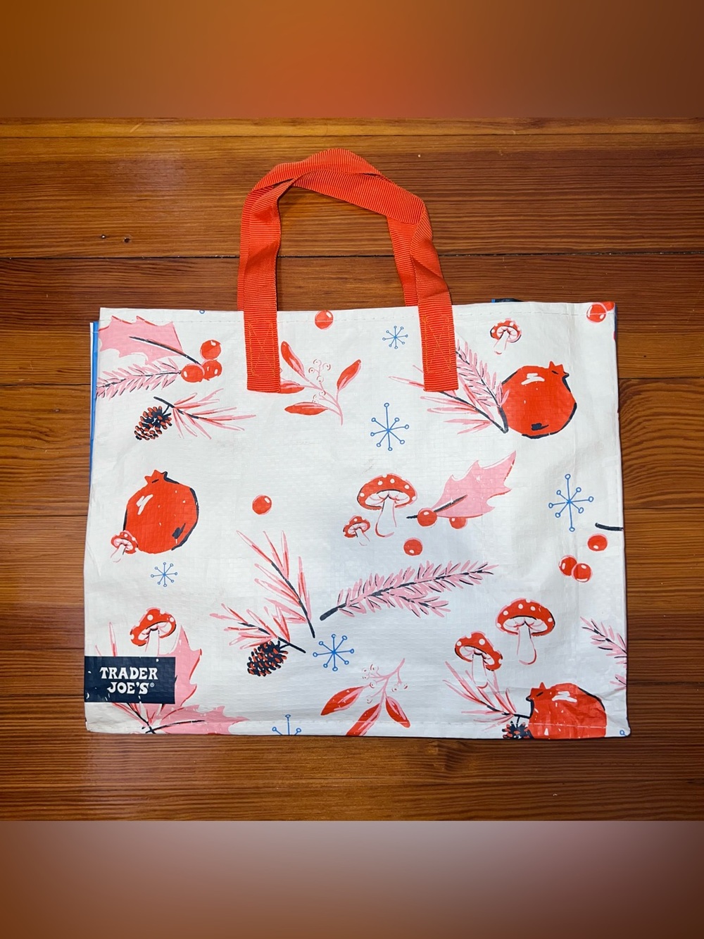 TRADER JOE’S Winter Mushroom Tote Bag
